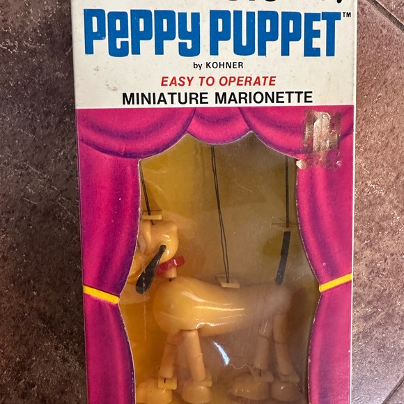 Vintage Walt Disney Pluto Kohner Peppy Puppet Miniature Marionette